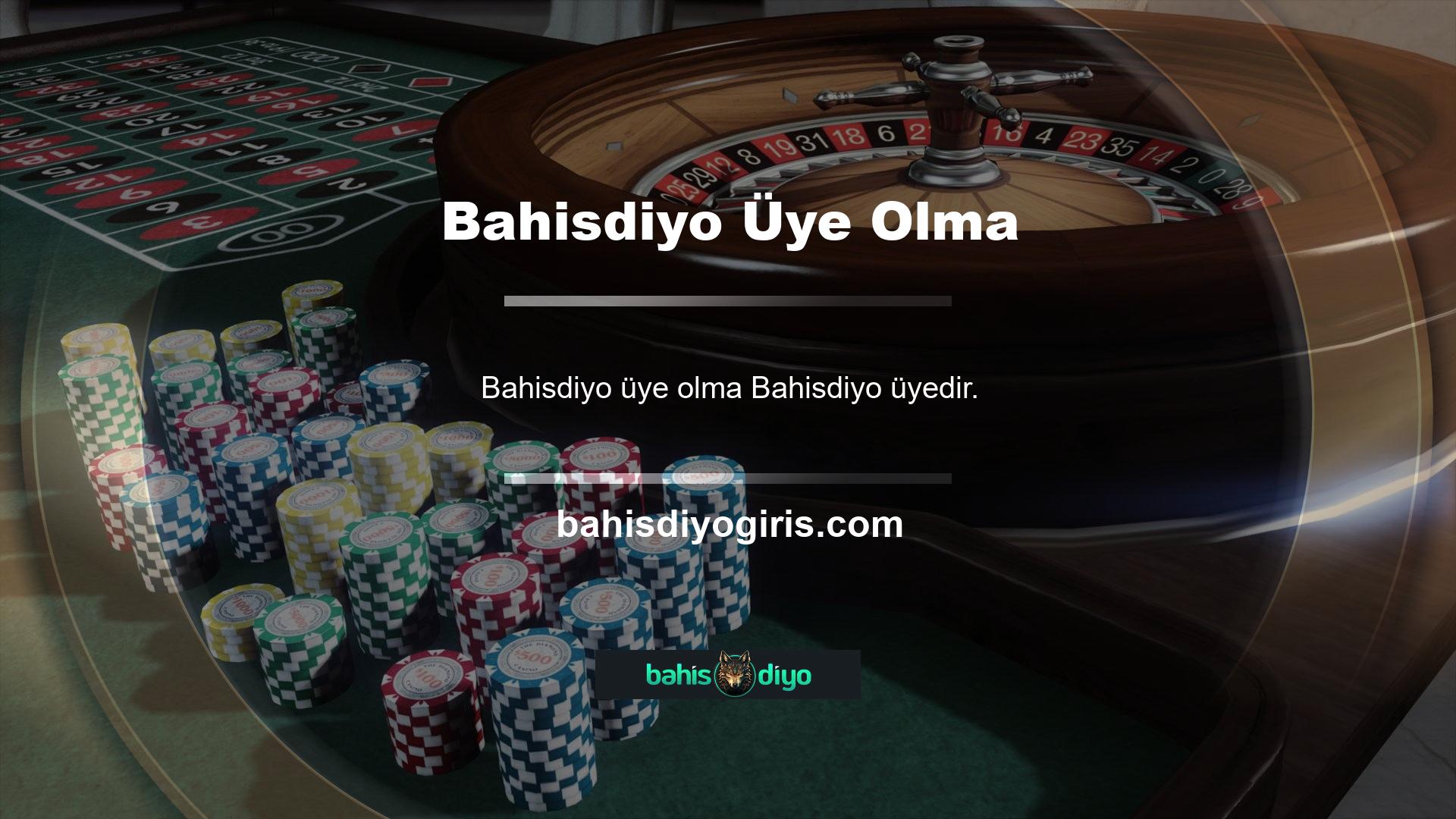 Bahisdiyo nasıl üyesi olunur, üye olurken basit prosedürler yapılır